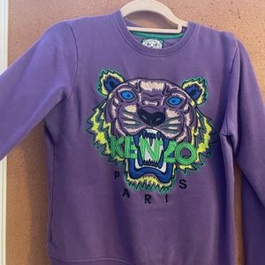 super cool purple kenzo sweater, so unique!!